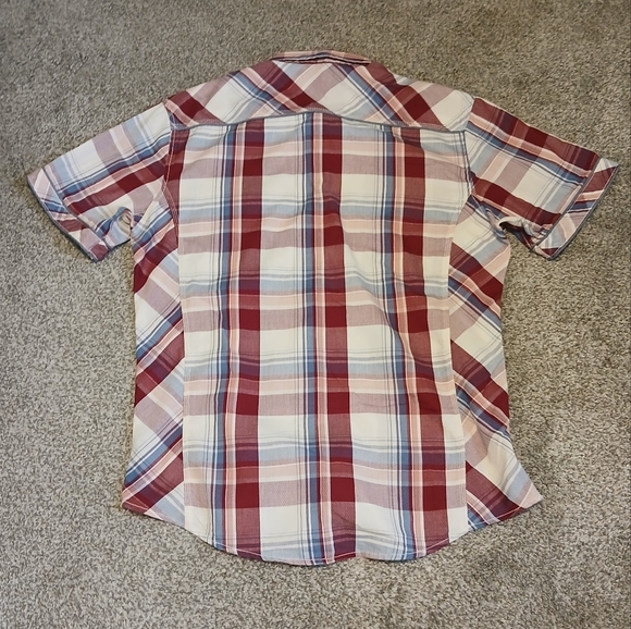 BKE Athletic Fit Western Style Pearl Snap Button Down Shirt Men's Size XL - Picture 2 of 4